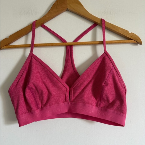 Outdoor Voices Other - Outdoor Voices Pink Racerback Athletic Sports Bra size Medium EUC